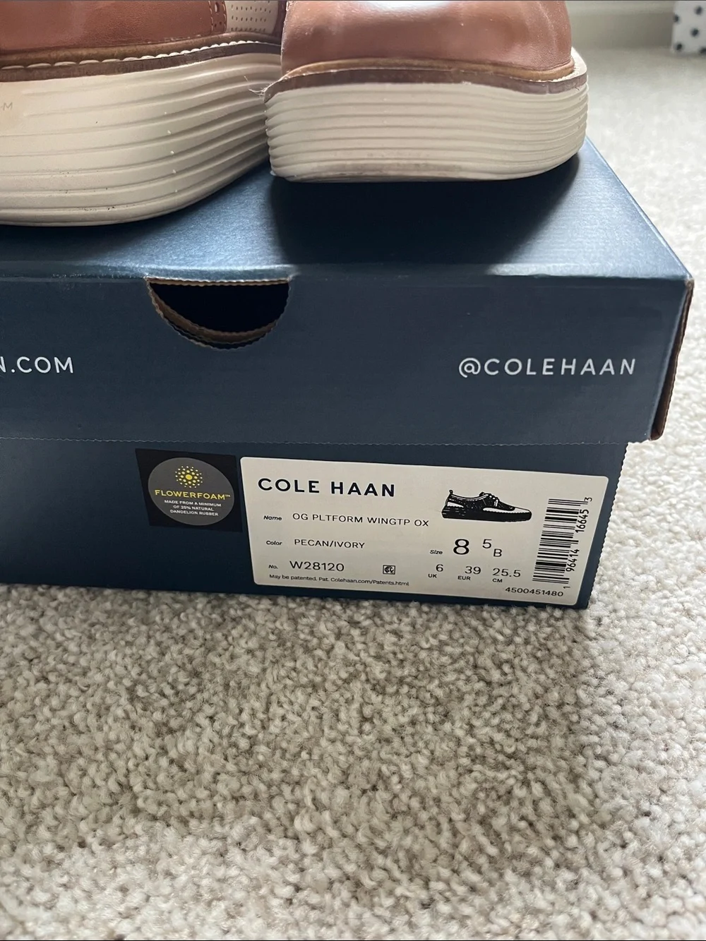Cole Haan OG platform wingtip Oxford - Picture 2 of 5